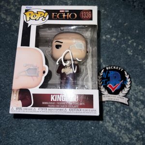 Vincent D'Onofrio Signed Official Kingpin Funko Pop Figure Marvel Echo BAS #2