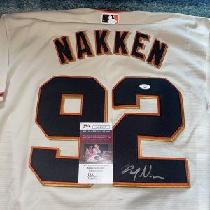 Alyssa Nakken Signed San Francisco Giants Jersey 1st Female Coach JSA Auth