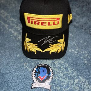 Isack Hadjar Signed Pirelli Podium Hat F1 Racing Bulls 2025 Rookie Beckett #2