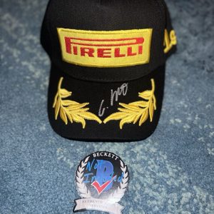 Guenther Steiner Signed Pirelli Podium Hat F1 Legend Haas Principle Beckett