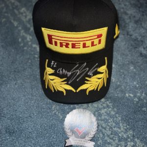 Gabriel Bortoleto Signed Pirelli Podium Hat F1 Sauber 2025 Rookie Beckett #3