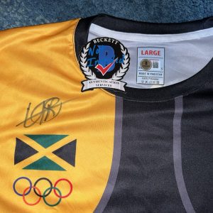Usain Bolt Signed Puma Rio Olympics Jersey Jamaican Legend Superstar Beckett #7