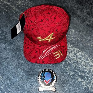 Esteban Ocon Signed Alpine Racing Hat #31 F1 Star China Legend Beckett