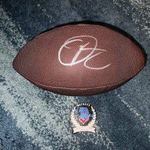 Odell Beckham Jr Signed Wilson NFL Football New York Giants Legend Beckett