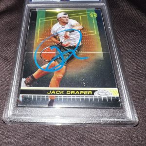 Jack Draper Signed 2024 Topps Chrome Tennis Trading Card Rookie 1st PSA/DNA