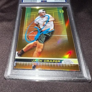 Jack Draper Signed 2024 Topps Chrome Orange Tennis Trading Card Rookie PSA/DNA