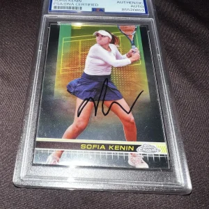 Sofia Kenin Signed 2024 Topps Chrome Tennis Trading Card Rookie RC PSA/DNA