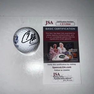 Tyrrell Hatton Signed 2025 Ryder Cup Golf Ball Bethpage Black Champion JSA Cert