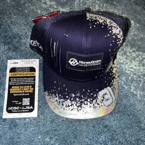 Esteban Ocon Signed 2025 Las Vegas GP Formula 1 Haas Racing Hat Star JSA Auth