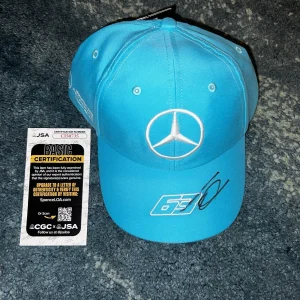 George Russell Signed Official #63 Mercedes Racing Formula 1 Hat JSA Auth #3