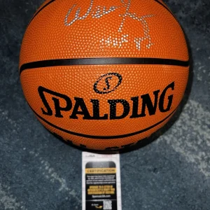 Walt Frazier Signed Spalding All Star Basketball New York Knicks HOF 87 JSA Auth