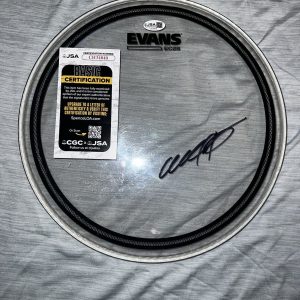 Chad Sexton Signed Evans 10” Clear Drumhead 311 Band Drummer JSA Auth