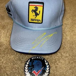 Charles Leclerc Signed Ferrari Racing Hat Puma Star Driver Miami GP Beckett