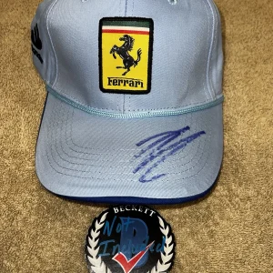 Charles Leclerc Signed Ferrari Racing Hat Puma Star Driver Miami GP Beckett #3