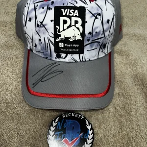 Isack Hadjar Signed Racing Bulls #6 Hat F1 Rookie 2025 Beckett
