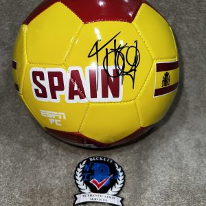 Fernando Llorente Signed Official Spain Soccer Ball World Cup Beckett