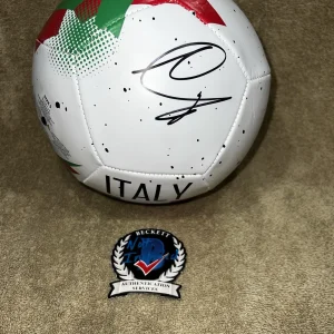 Francesco Totti Signed Official Italy Soccer Ball World Cup Legend Beckett #2
