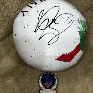 Marco Materazzi Signed Official Italy Soccer Ball World Cup Legend Beckett #2