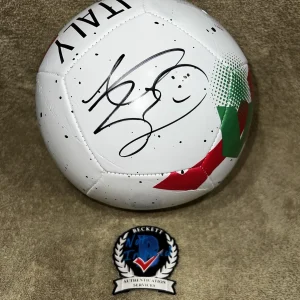 Marco Materazzi Signed Official Italy Soccer Ball World Cup Legend Beckett #3