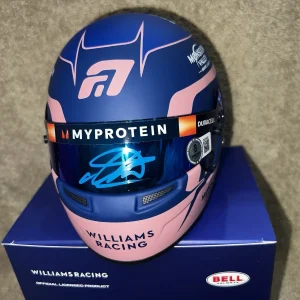 Alex Albon Signed Official 1:2 Mini Helmet 2024 Season Williams Star Beckett #2