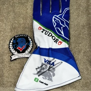 Isack Hadjar Signed Visa RB Racing Bulls Race Glove Formula 1 Rookie Beckett #3