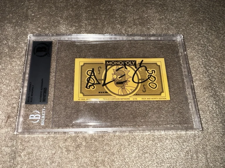 Alec Monopoly Signed Monopoly Money World Famous Artist Graffiti Beckett