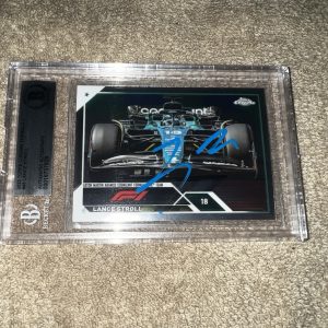 Lance Stroll Signed 2023 Topps Chrome F1 Card #45 Aston Martin Beckett