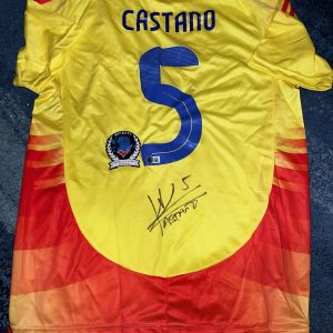Kevin Castano Signed Columbia Soccer Jersey Legend Superstar Beckett