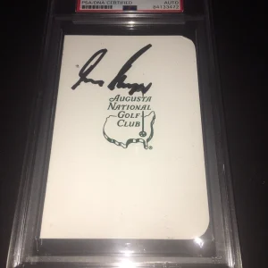 Gary Player Signed Masters Scorecard 3x Masters Champion PSA/DNA Slab