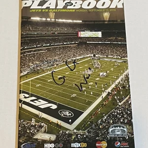 Woody Johnson NY Jets Owner Signed Inaugural  1st Game Program @ Metlife 9/13/10