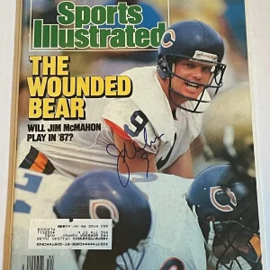 Jim McMahon SIGNED Sports Illustrated SI Chicago Bears w PROOF - K9 COA