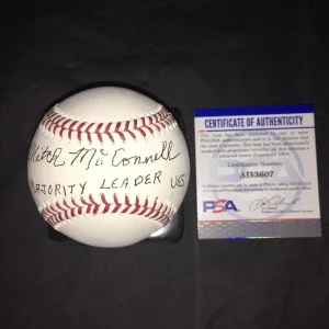 Mitch McConnell Signed Official Major League Bassball US Senate Majority PSA/DNA