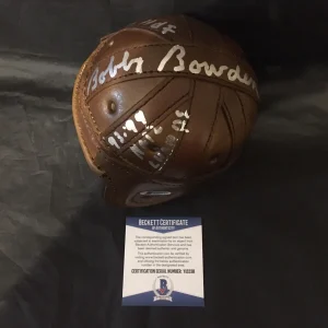 Bobby Bowden Signed Leather Mini Helmet Alabama 2x National Champion Beckett