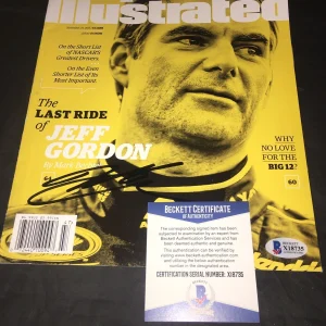 Jeff Gordon Signed Sports Illustrated Full Magazine The Last Ride Beckett