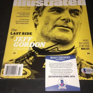 Jeff Gordon Signed Sports Illustrated Full Magazine The Last Ride Beckett #2
