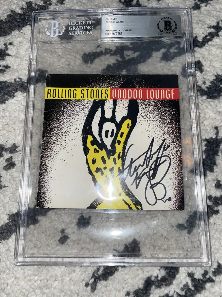 Authentic Charlie Watts Memorabilia: Photos, Drumsticks, Records