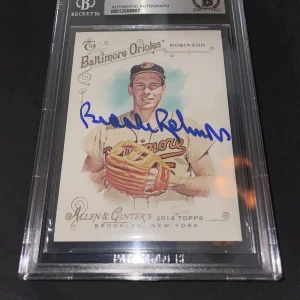 Brooks Robinson Signed 2014 Topps Allen & Ginter Card Baltimore Orioles Beckett