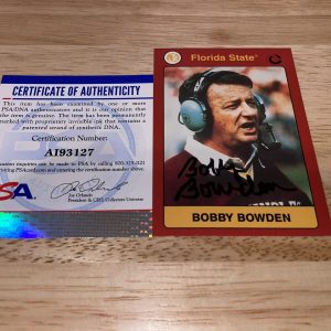 Bobby Bowden Signed Trading Card Florida State Seminoles PSA/DNA #2
