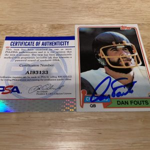 Dan Fouts Signed Trading Card San Diego Chargers PSA/DNA #2