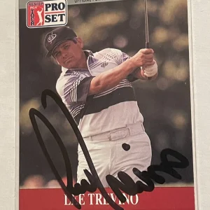 Lee Trevino SIGNED PGA Golf Legend SIGNED Autographed card 1990 Pro Set