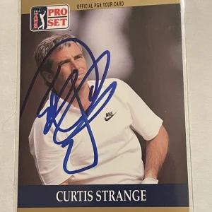 Curtis Strange SIGNED PGA Golf Legend SIGNED Autographed card 1990 Pro Set