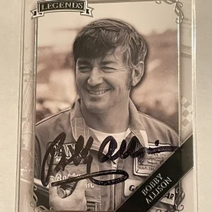 Bobby Alison Nascar Car Racing Press Pass Legends SIGNED Autographed card