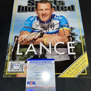 Lance Armstrong Signed SI Sports Illustrated Full Magazine PSA/DNA #7