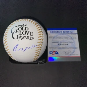 Yoelki Cespedes Signed Official Gold Glove Baseball Chicago White Sox PSA
