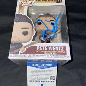 Pete Wentz Signed Official Fall Out Boy Funko Pop Vinyl Figure Beckett