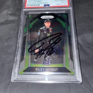 Riley Herbst Signed Panini Prizm Trading Card PSA/DNA