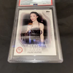 Meryl Davis Signed Topps US Olympic Team Trading Card PSA/DNA Encap