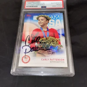 Carly Patterson Signed Topps US Olympic Team Trading Card PSA/DNA Encap