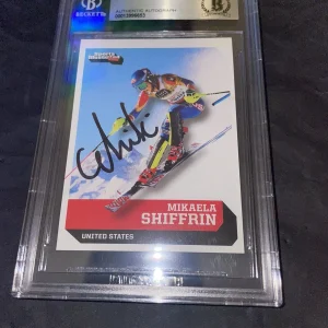 Mikaela Shiffrin Signed 2017 SI For Kids Card Olympic Gold Medalist Beckett