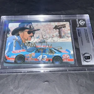 Richard Petty Signed 1994 Action Packed Trading Card Beckett Encap